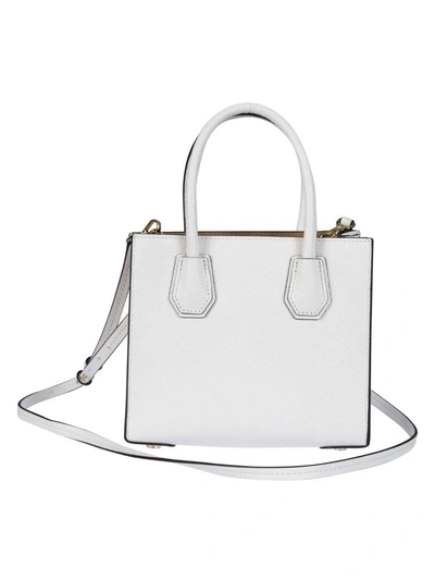 Shop Michael Kors Classic Shoulder Bag In Optic White