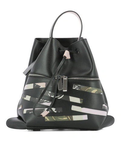 Shop Kenzo Black Leather Backpack