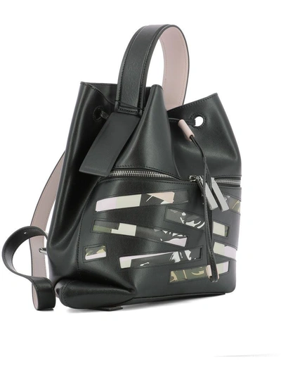 Shop Kenzo Black Leather Backpack