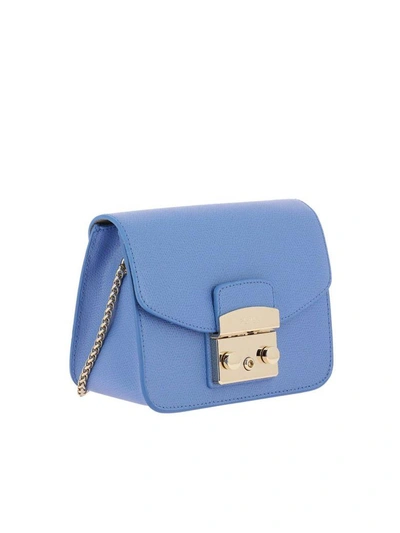 Shop Furla Mini Bag Shoulder Bag Women  In Sky Blue