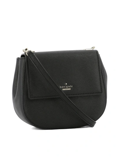 Shop Kate Spade Black Leather Shoulder Bag