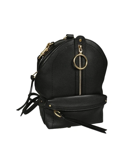 Shop See By Chloé Leather Backpack In Black