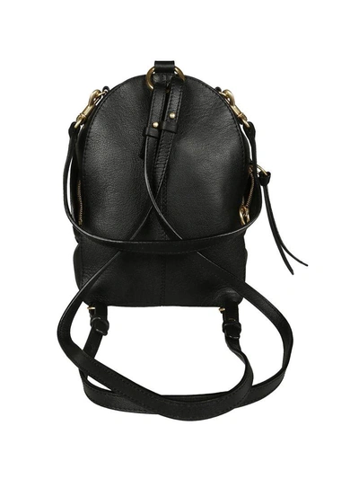 Shop See By Chloé Leather Backpack In Black