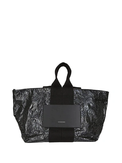 Shop Alexander Wang Logo Tote In Black