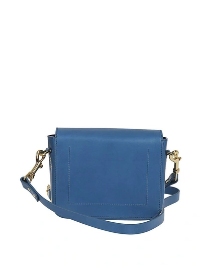Shop Sophie Hulme Small Quick Shoulder Bag In Blue