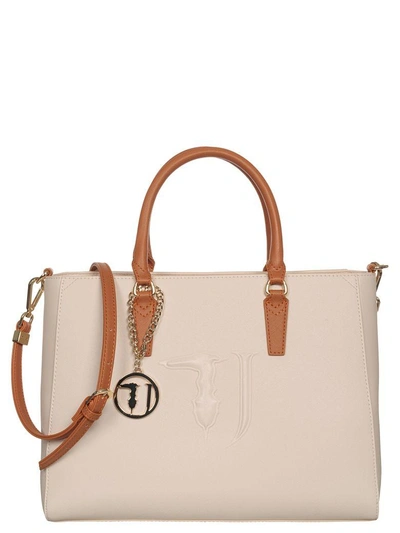 Trussardi Jeans Ischia Tote Bag In Beige-cuoio | ModeSens