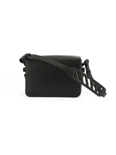 Shop Off-white Black Saffiano Leather Shoulder Bag In Nero+grigio