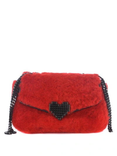 Shop Les Petits Joueurs Lolita Shoulder Bag In Rosso