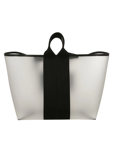 Shop Alexander Wang Translucent Tote In Smoke