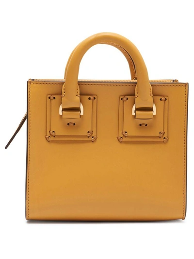 Shop Sophie Hulme Albion Box Tote Bag In Senape