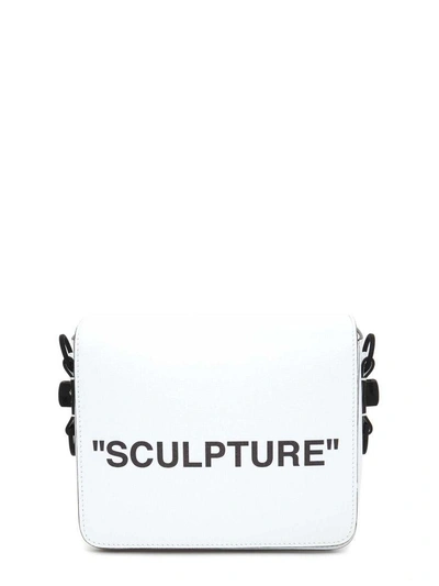 Shop Off-white Sculpture Flap Bag In Bianco