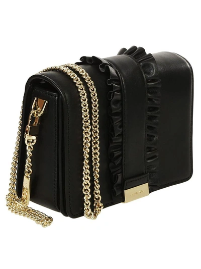 Shop Michael Kors Jade Shoulder Bag In Black