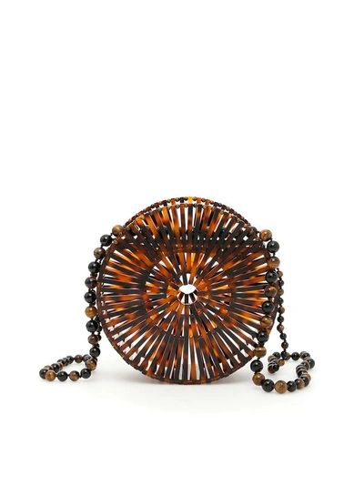 Shop Cult Gaia Acrylic Luna Bag In Tortoise