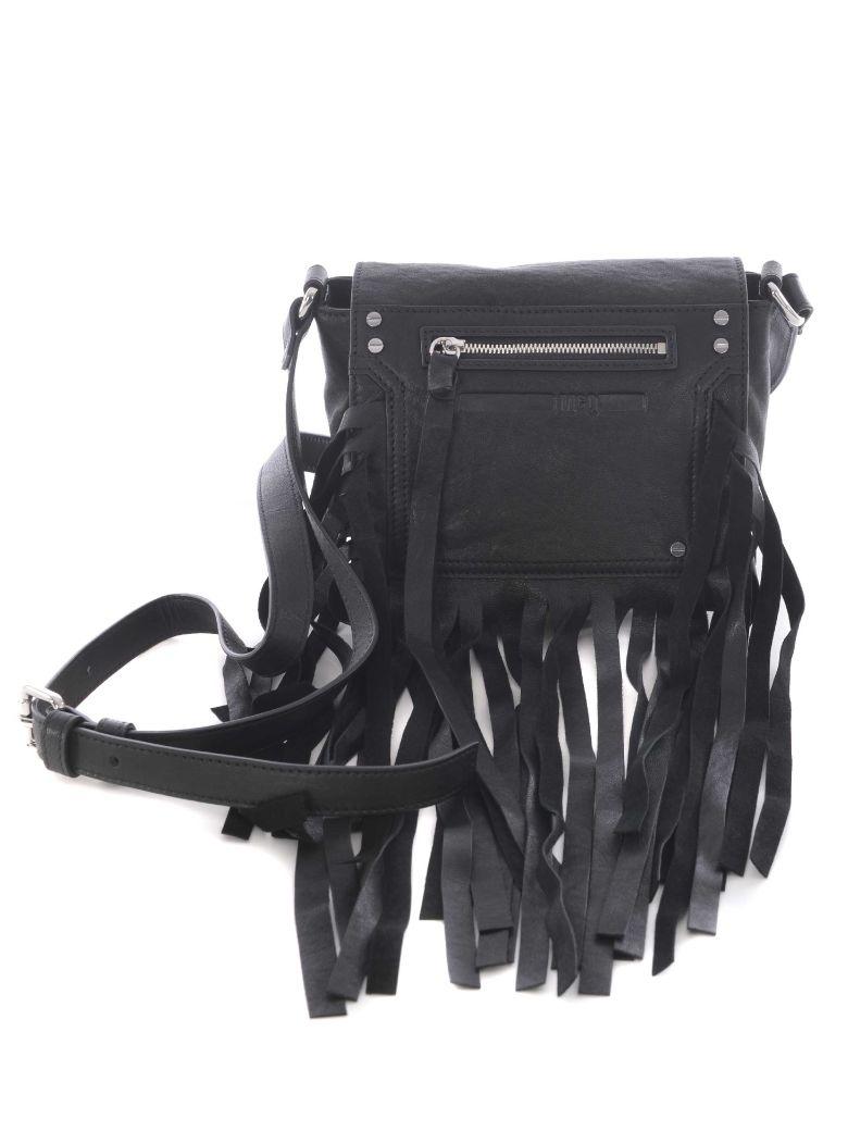 black mini cross body bag