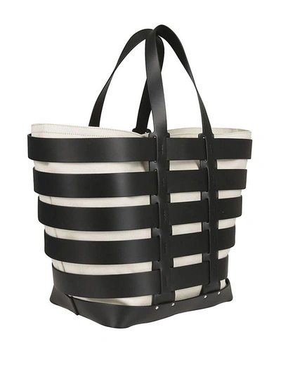 Shop Rabanne Cage East West Tote In Black