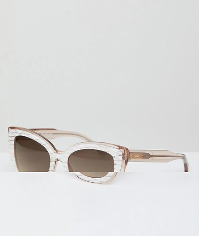 Shop Sonix Lafayette Cat Eye Sunglasses In Cream - Cream