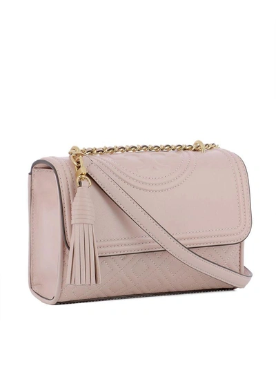 Shop Tory Burch Pink Leather Shoulder Bag