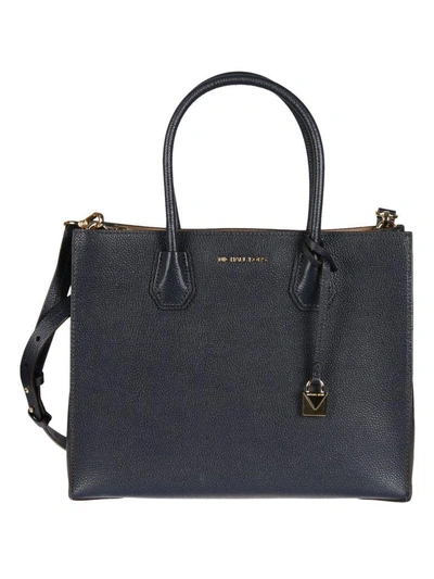 Shop Michael Kors Leather Tote In Admiral