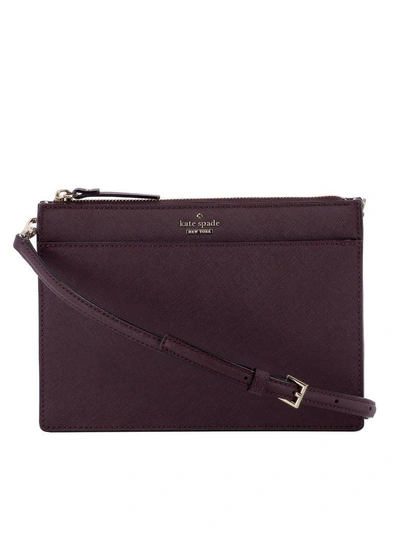 Shop Kate Spade Purple Leather Shoulder Bag