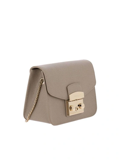 Shop Furla Mini Bag Shoulder Bag Women  In Sand