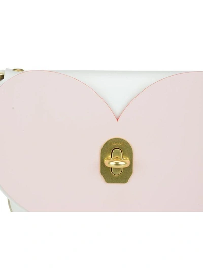 Shop Niels Peeraer Heart Shoulder Bag In White & Pink