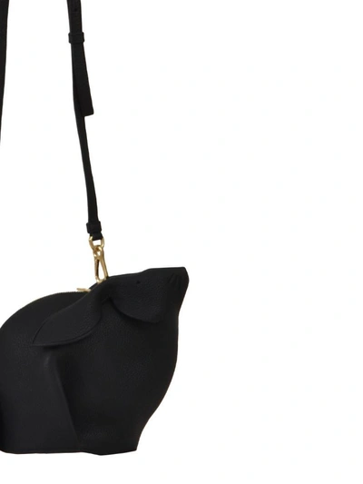 Shop Loewe Bunny Crossbody Bag In Black