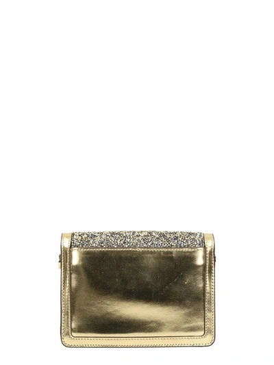 Shop Michael Kors Gusset Cross-body Bag In Gold