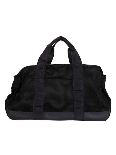 Shop Adidas Originals Mesh Panel Holdall Bag In Black