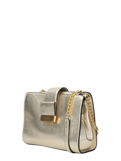 Shop Visone Margot Bag Gold Glitter Leather