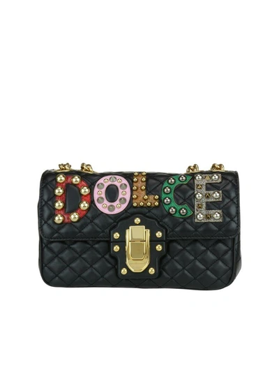 Shop Dolce & Gabbana Lucia Crossbody Bag In Black