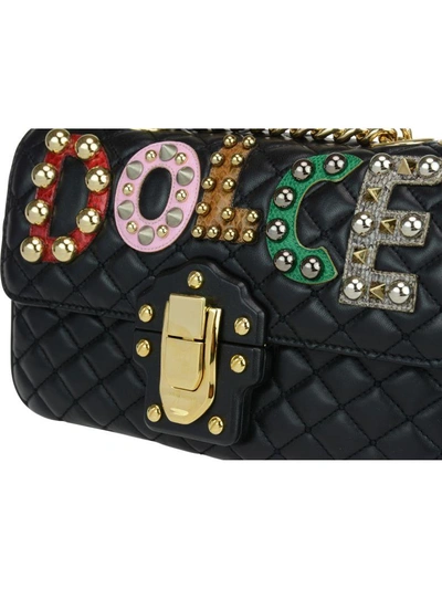 Shop Dolce & Gabbana Lucia Crossbody Bag In Black