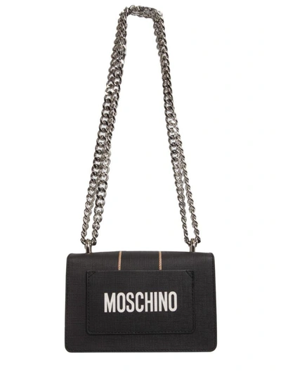Shop Moschino Botanical Teddy Crossbody Bag In Nero