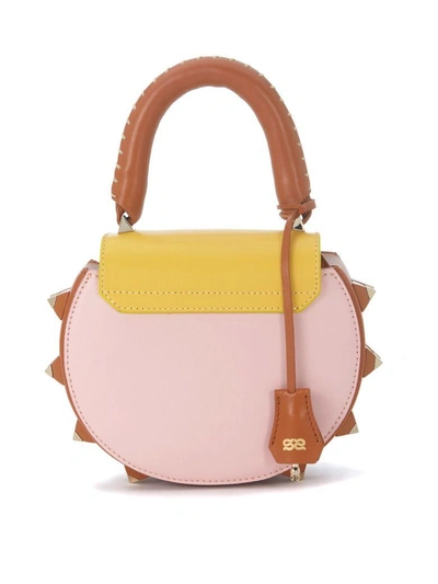 Shop Salar Mimi Multicolor Leather Handbag