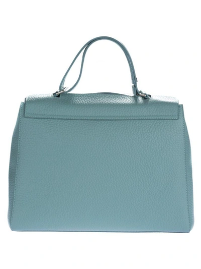 Shop Orciani Soft Anice Tote In Light Blue