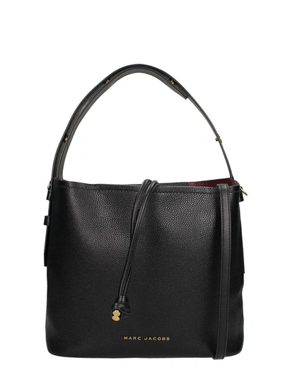 Shop Marc Jacobs Hobo Bag In Black Leather