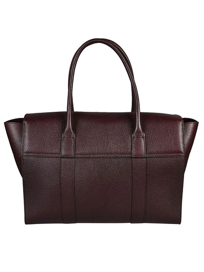 Shop Mulberry Foldover Tote In Brown