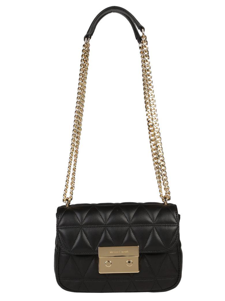 michael kors sloan sm chain shoulder bag black