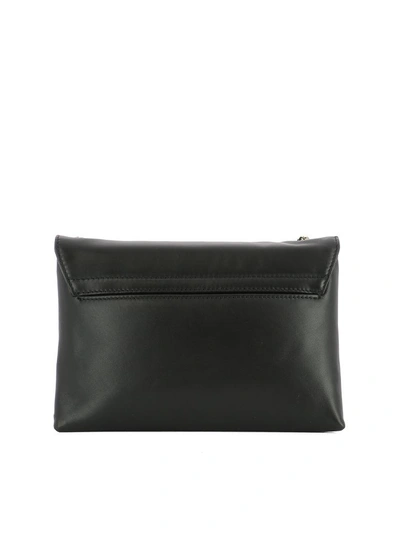 Shop Lanvin Black Leather Shoulder Bag