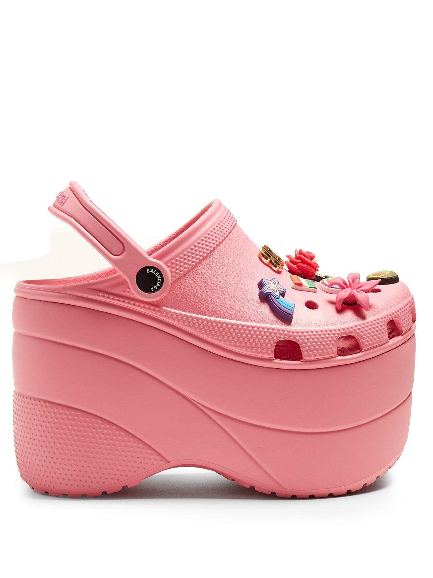 pink crocs balenciaga