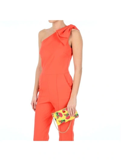 Shop Dolce & Gabbana Yellow Watermelon Print Micro Bag