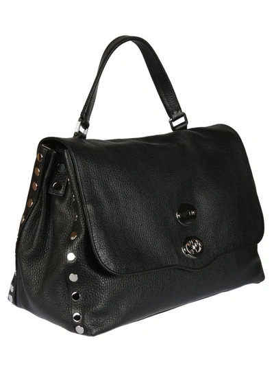 Shop Zanellato Classic Leather Tote In Nero