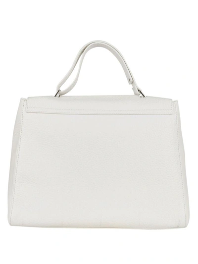 Shop Orciani Large Boxy Tote In Bianco