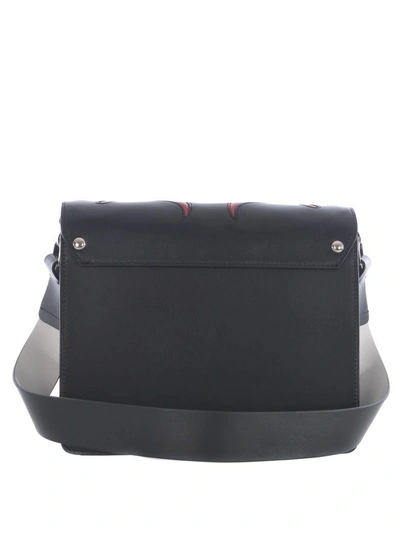 Shop Paula Cademartori Shoulder Bag In Nero/petrolio