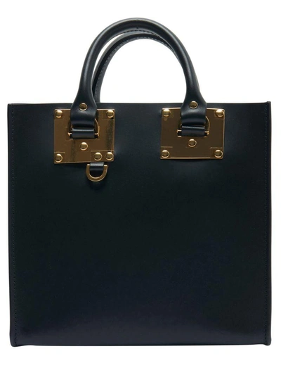 Shop Sophie Hulme Albion Square Tote Bag In Black