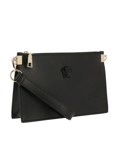 Shop Versace Clutch Shoulder Bag Women  In Black