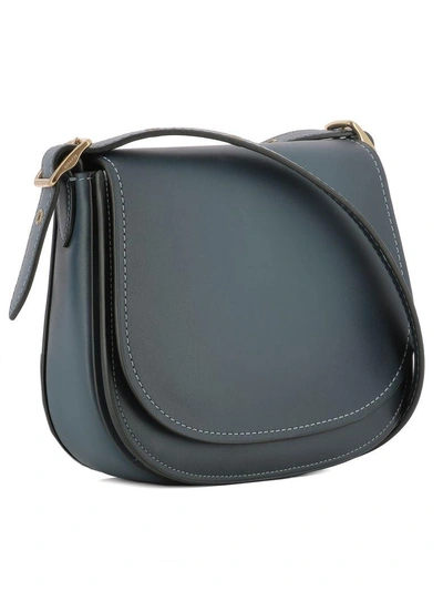 Shop Coach Blue Leather Shoulder Bag