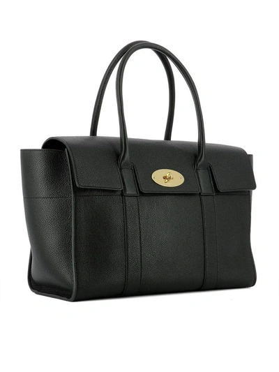 Shop Mulberry Black Leather Shoulder Bag