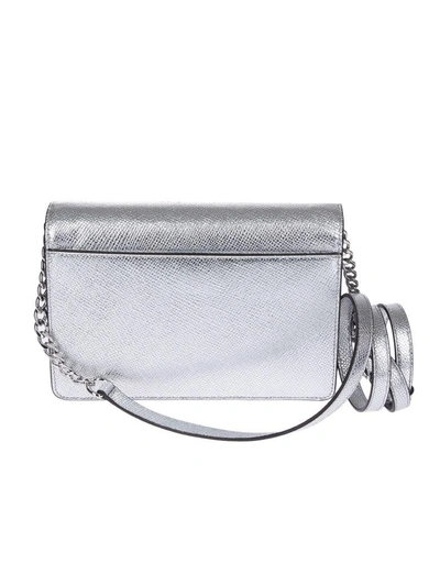 Shop Michael Kors Michael  Daniela Shoulder Bag In Silver