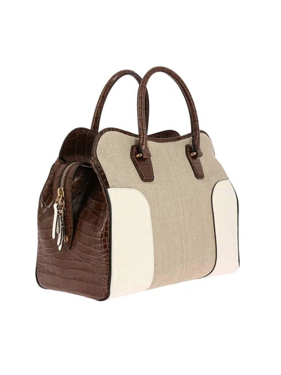 Shop Tod's Handbag Shoulder Bag Women Tods In Beige