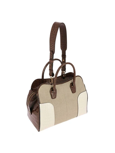 Shop Tod's Handbag Shoulder Bag Women Tods In Beige